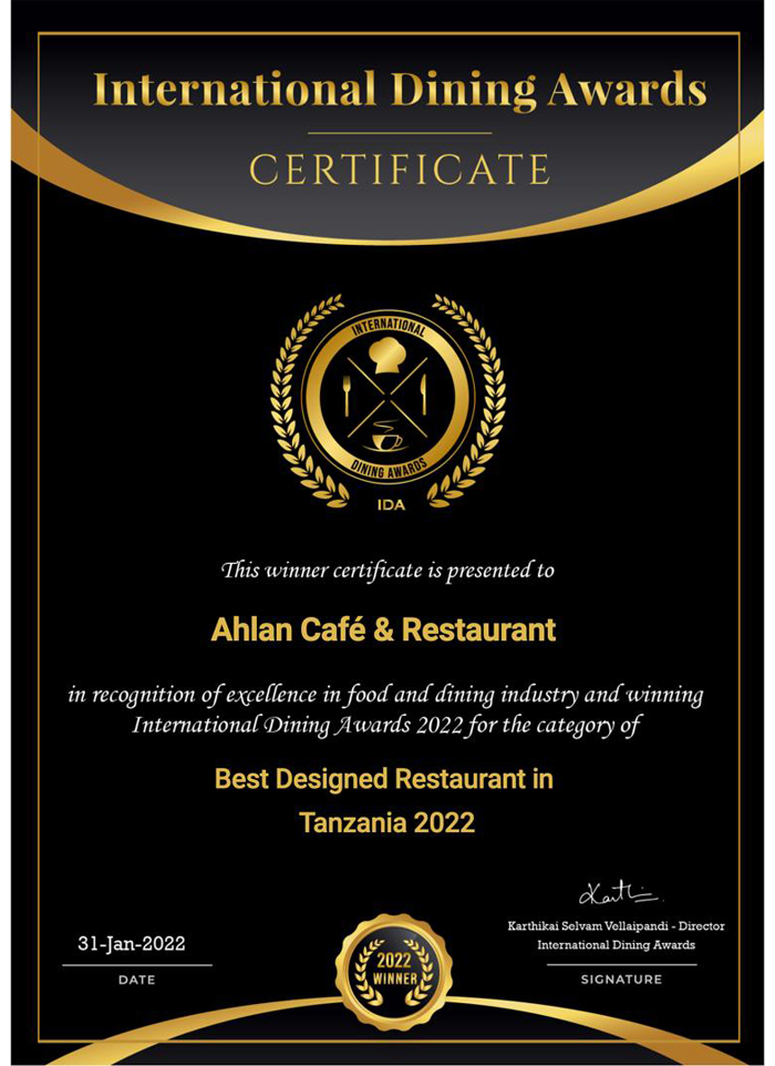 Ahlan Restaurant in Dar es salaam - Tanzania – WhizzTanzania