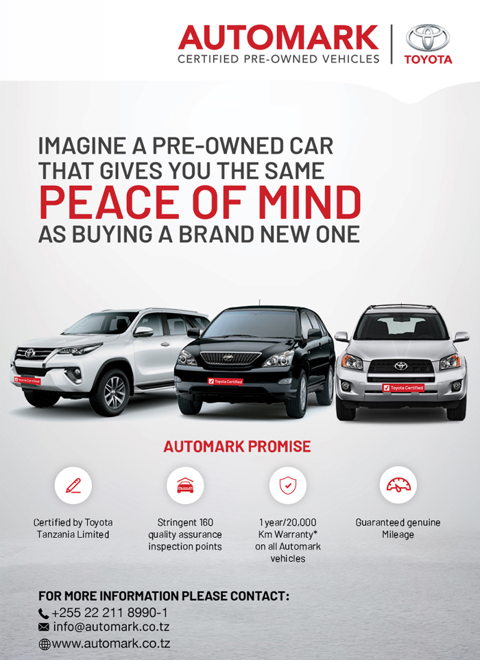 Automark Authorised Toyota Dealer in Dar es salaam - Tanzania – WhizzTanzania