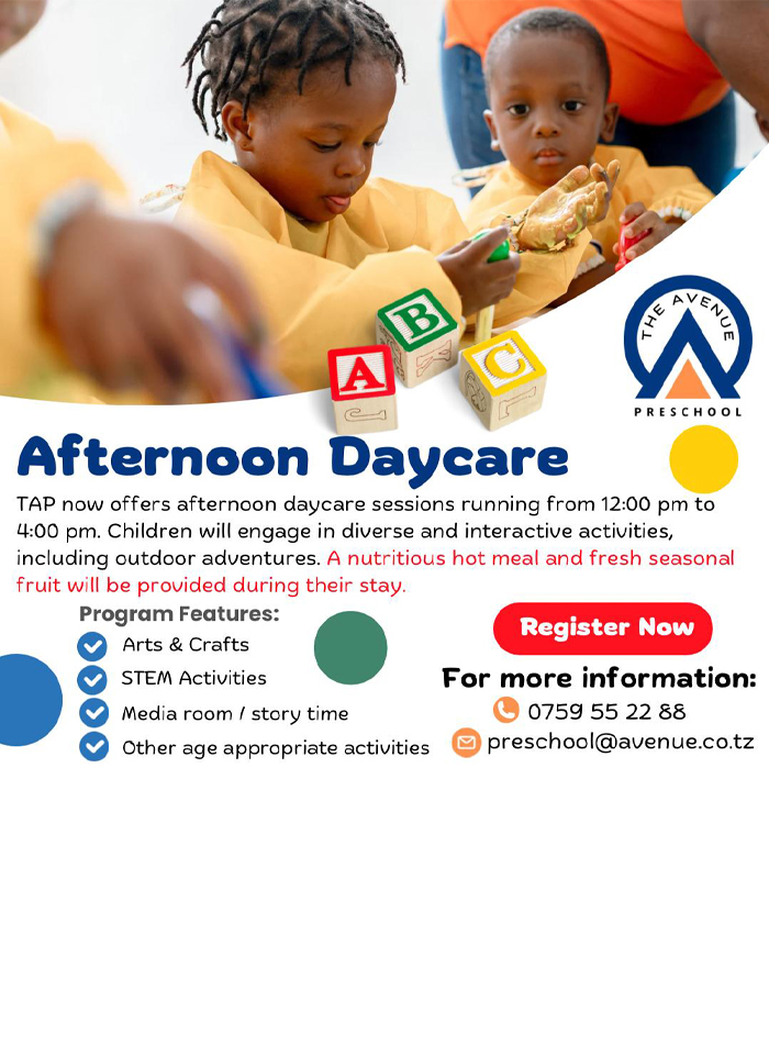 The Avenue Preschool in Dar es Salaam – Primary School Dar – Preschool Dar - Tanzania – WhizzTanzania