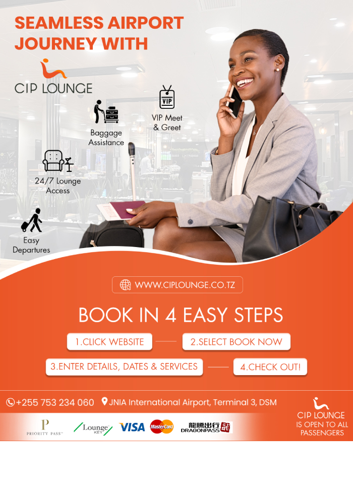 CIP Lounge in Dar es Salaam - Tanzania – WhizzTanzania