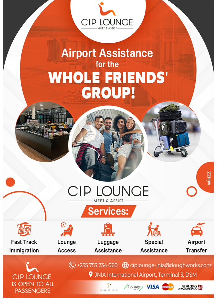 CIP Lounge in Dar es salaam - Tanzania – WhizzTanzania