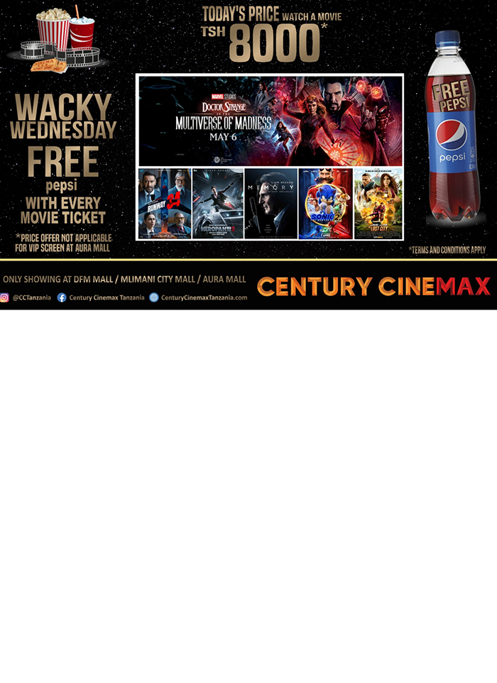 Century Cinemax in Dar es salaam - Tanzania – WhizzTanzania