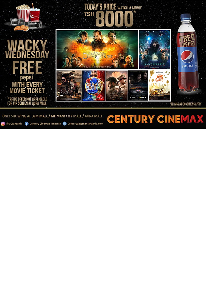 Century Cinemax in Dar es salaam - Tanzania – WhizzTanzania