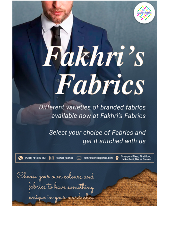 Fakhri’s Fabrics in Dar es salaam - Tanzania – WhizzTanzania