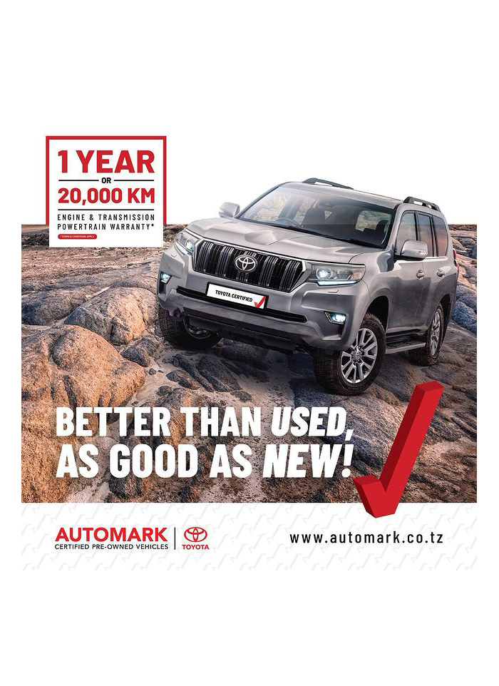 Automark Authorised Toyota Dealer in Dar es salaam - Tanzania – WhizzTanzania