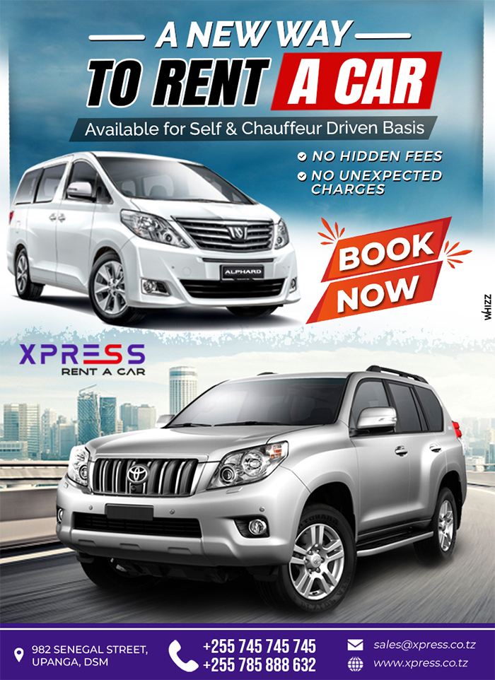 Xpress Rent a Car in Dar es Salaam Car Rentals in Dar es Salaam WhizzTanzania