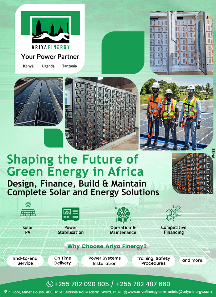 Ariya Finergy in Dar es Salaam - Tanzania – Solar PV – Solar Energy – Solar Power -WhizzTanzania