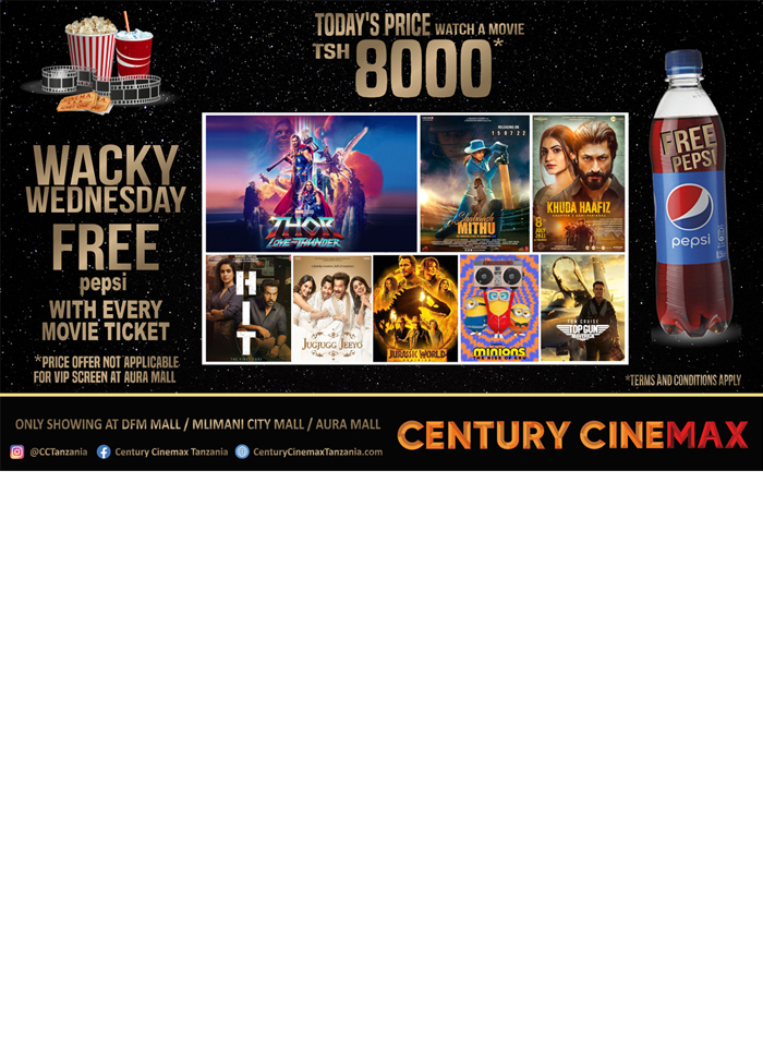 CENTURY CINEMAX in Dar es salaam - Tanzania – WhizzTanzania