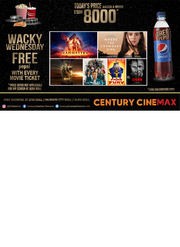 CENTURY CINEMAX in Dar es salaam - Tanzania – WhizzTanzania