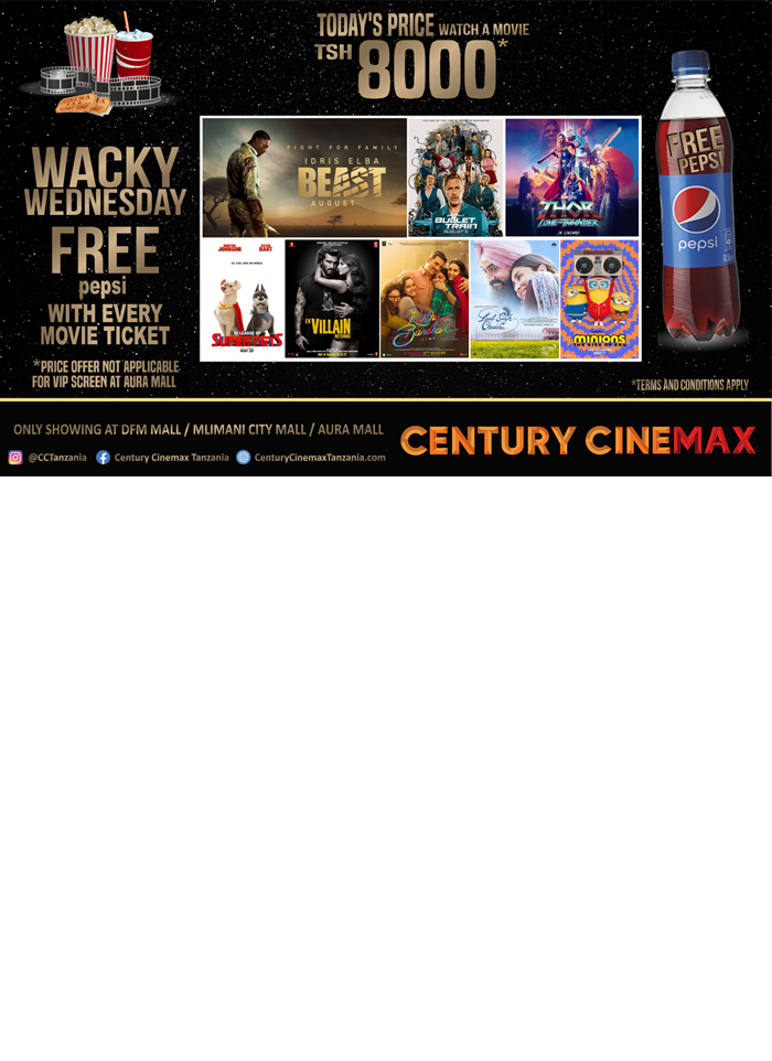 CENTURY CINEMAX in Dar es salaam - Tanzania – WhizzTanzania