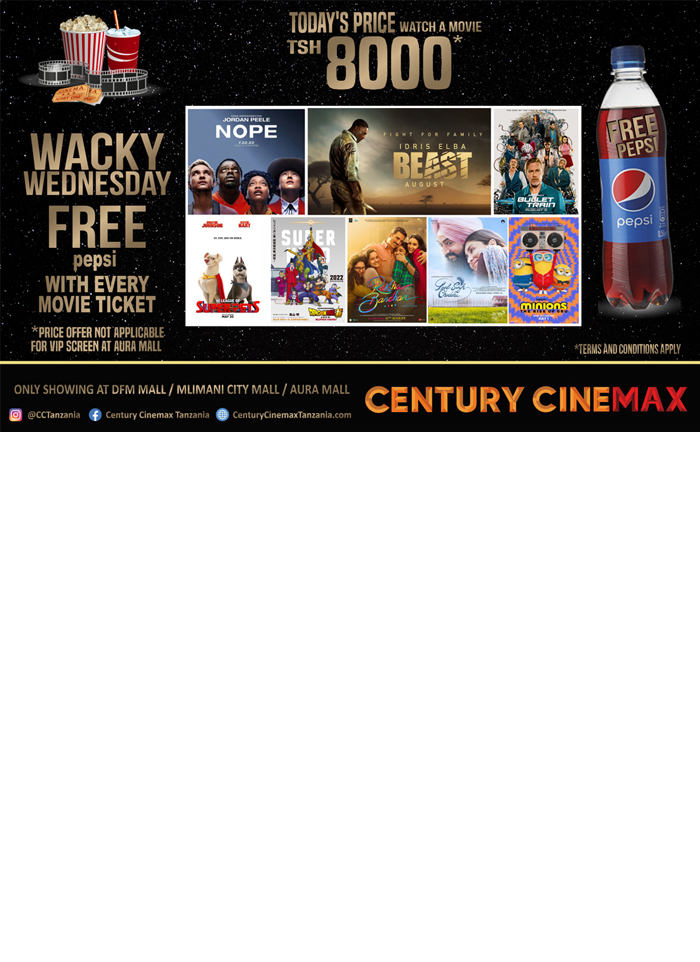 CENTURY CINEMAX in Dar es salaam - Tanzania – WhizzTanzania