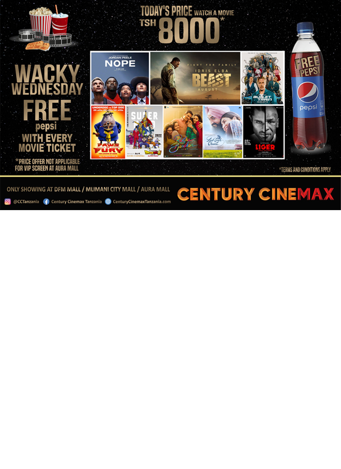 CENTURY CINEMAX in Dar es salaam - Tanzania – WhizzTanzania