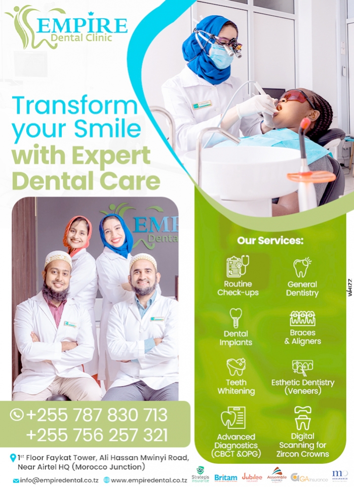 Empire Dental Clinic Dar es Salaam Dentistes in Dar es Salaam WhizzTanzania