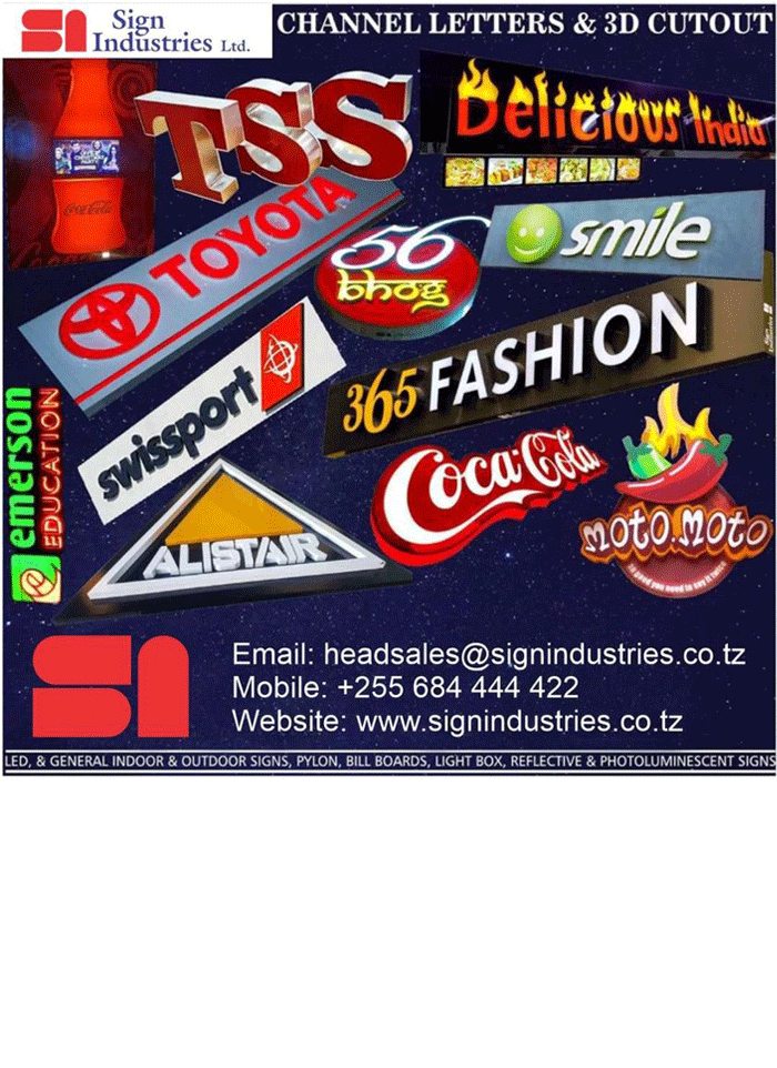 Sign Industries in Dar es salaam - Tanzania – WhizzTanzania